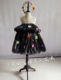 Trẻ em người lớn túi nhựa màu xanh lá cây handmade DIY girl trang phục thời trang cha mẹ trẻ em trình diễn catwalk quần áo váy công chúa mầm non Trang phục