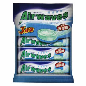 Airwaves 超凉薄荷糖条装(3条入)台湾官网直邮进口