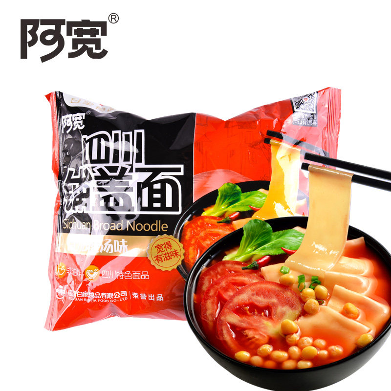 【天猫超市】方便面 白家食品 阿宽四川铺盖面 番茄酸汤味105g/袋