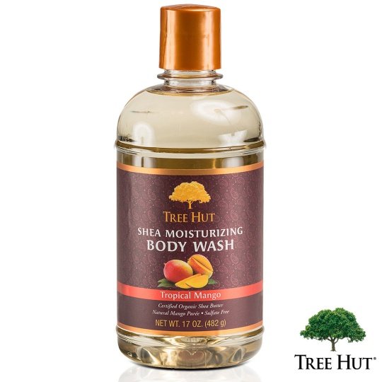 台湾官网直邮进口Tree Hut树上小屋净嫩柔肤沐浴乳-热带芒果香味