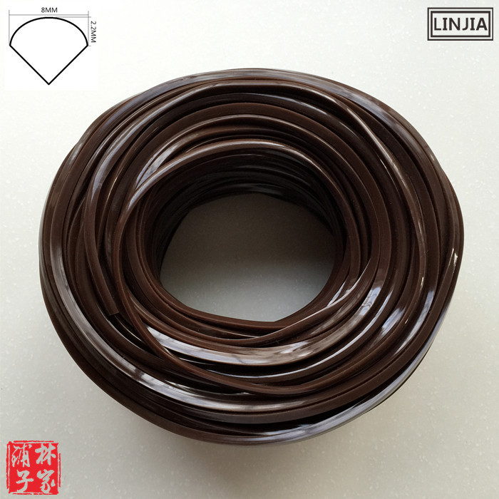 European Furniture Hardware Leather Strips Wooden Door Glass Seal Strips Anti-Collision Strips Thermoplastic Rubber Strips Triangular Semi-Circular Strips