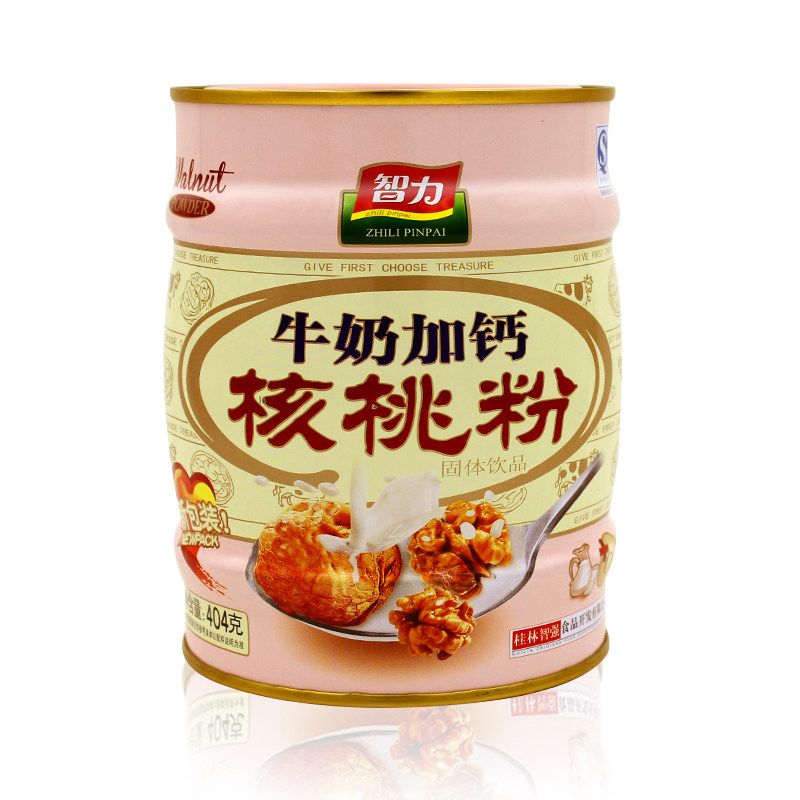 【天猫超市】智力牛奶加钙核桃粉 404克 补钙易吸收 促进发育○