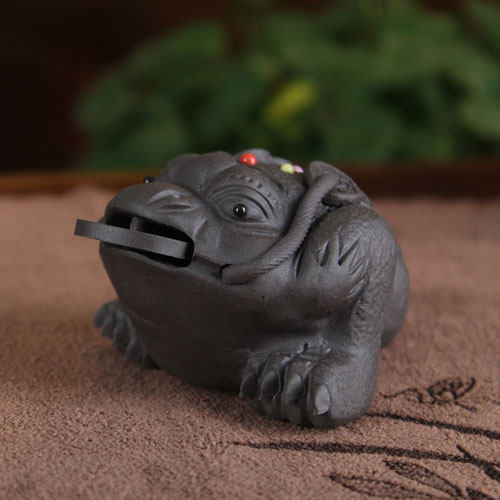 Lixing Purple Sand Tea Darling Swing Piece Golden Toad for the Cairou Tea Tea Play Boutique Tetea Tea-Taobao