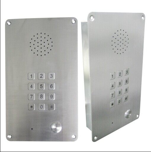 Embedded stainless steel IP emergency hands-free intercom can increase the double button clean room special telephone