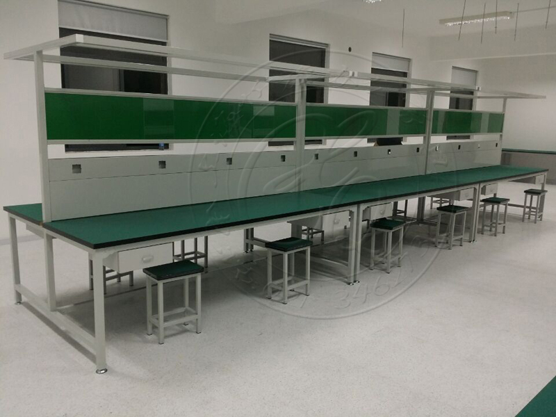 Light double-sided bench antistatic working table operating table assembly line bench stainless steel bench direct