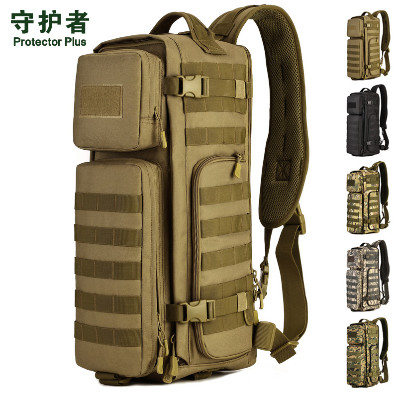 Deformed Diamond Punching Front Bag Tactical Single Shoulder Bag Air Drop Bag Outdoor Riding Pack Sport Large Single Shoulder Bag Men Satchel Bag
