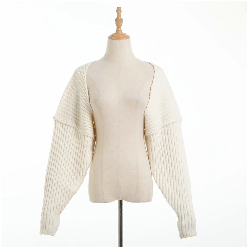 Womens sweater loose bat sleeve knitted shawl top-Taobao