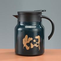 Niche high-end stewed teapot insulation kettle large capacity 316 stainless steel teapot household new stuffy teapot white
