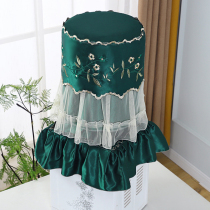 Water dispenser cover dustproof cover for living room and home use pastoral fresh embroidery lace simple X vertical water dispenser
