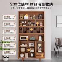 Recommended double-layer kitchen f sideboard wall-mounted integrated furniture storage cabinet living room wine cabinet sideboard high cabinet light
