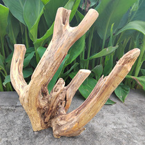 Log old tree root carving aged wood dead wood dead tree root decoration shaped wood flower arrangement ornaments wool carving wood