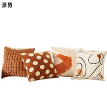 Abstract picture pillow e living room sofa cushion decoration soft furnishing Nordic style bed and breakfast removable and washable pillow horse large cushion
