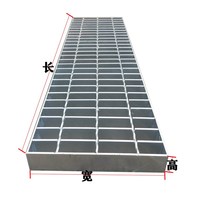 Galvanized steel grating plate drain cover plate cover grating steel grating steel plate stainless steel sewer ditch cover plate