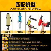 Brazed diamond grinding head cylindrical alloy cast iron marble tool grinding head emery electric grinding 6mm grinding