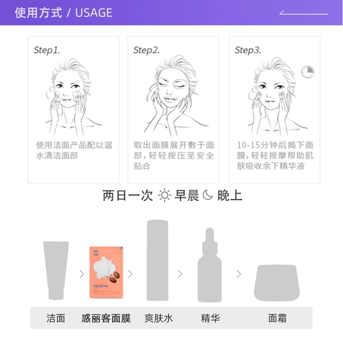 Спид Холика Шелку Фрукты питающие увлажняющие маски увлажняющие подлинные женщины 10 выстрела/коробка