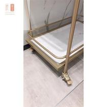 Sufa European style wine cart golden trolley hotel dining cart wine trolley dining cart home mobile trolley double