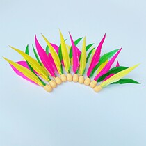 Durable fitness board badminton racket beef tendon ball high bounce ball three-hair shuttlecock three-hair ball special ball set of 10