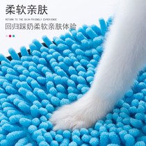 Pet super absorbent towel hand-plugged bath towel to dry hair artifact cat bathing supplies for dogs