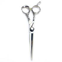 Hairdressing scissors 6a inch left-handed hairstylist flat shear thinning tooth scissors hair salon hair scissors