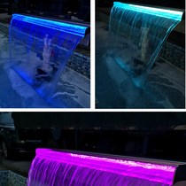 Villa waterfall outlet stainless steel waterfall r waterfall outlet flow sink fish pond waterfall flow wall water feature water curtain