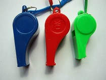 Colorful plastic whistles cheering supplies fans whistles game supplies whistles football referee whistles 1