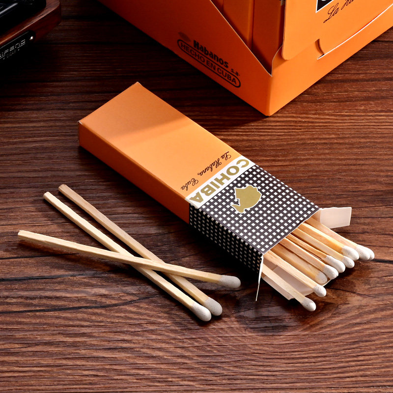 Eggplant Cigar Match Lengthened Without Phosphorus Snow Pine Wood Portable Matchbox Packaging CLD-20GR1-Taobao
