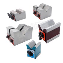 Magnetic inspection V-shaped ferromagnetic triangle table inner hexagonal V-shaped block wire cutting switch magnet magnetic base suction cup