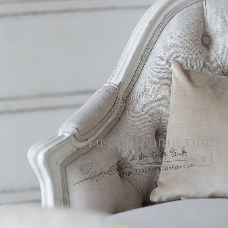 New products French style retro solid wood Flowers Your Courteslate chair American Guido G Lying Chair Coffee Hall Sofa Chair Eurostyle Soft Bag-Taobao