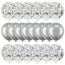 20Pcs Rose Gold Balloon Set Confetti Metallic Balloons Birth