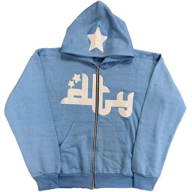 Y2KZipUpMen's HoodiesRetroLetterPrintOversizedYHoode