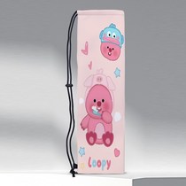 X Beaver Cartoon Series Printed U-Shoulder Drawstring Badminton Racquet Bag