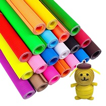 Sufa colorful corrugated paper 50*70 childrens hand-folded D paper paper-cut flower wrapping material paper A4 wavy wrapping paper