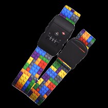 Suitcase word straps one word packing straps safe fixation checked travel protection cross-reinforcement binding ropes