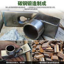 High carbon steel forged quenched ice adze outdoor multi-functional hammer adze chisel ice hoe planer woodworking camping tool