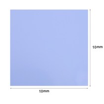 200pc 10x10mm silicone thermal pad sheet computer cpu grap