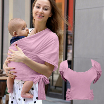 CIV summer X-shaped mesh breathable simple baby sling front hug multi-functional outing baby bag horizontally holding the baby god