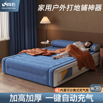 Inflatable mattress household single and double thickened floor sleeping mat outdoor camping moisture-proof portable automatic high air mattress