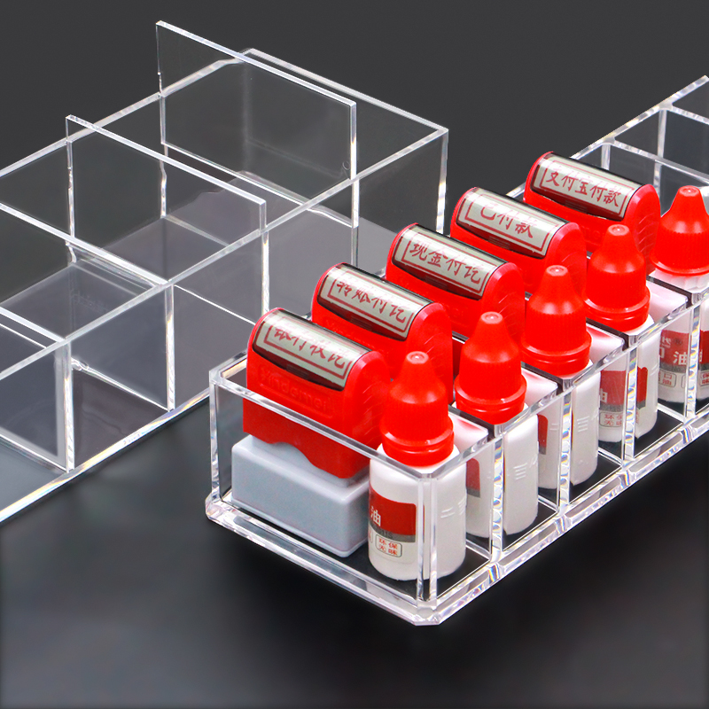 超实用。亚克力印章盒子、桌面收纳神器✨