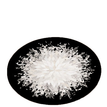 528 a geometric print carpet bedroom bay window hanging basket round floor mat bathroom non-slip mat 60cm