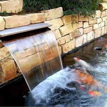 Purified stainless steel water curtain wall flow tank background wall garden waterfall water feature water pump built-in equipment elbow water