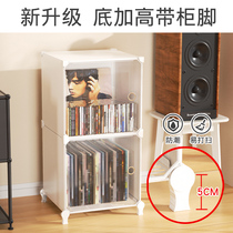 Vinyl record storage shelf complete set of retro CD gramophone cassette living room dust-proof collection display disc storage