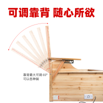 Electric fire bucket solid wood backrest heater energy-saving fire heater deepening foot bucket energy-saving household electric fire pot stove