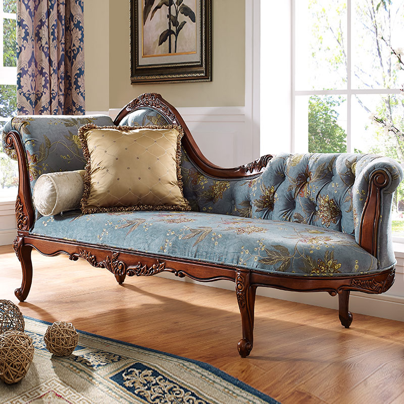 American Solid Wood Noble Princess Chair Living Room Multifunction Lounge Chair Single Sofa Chair Bedroom Beauty Taobao Type Casual Chair-Taobao