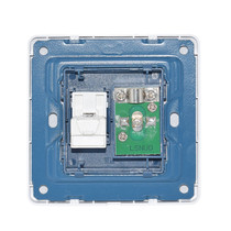 TV telephone socket Zhengnai type 86 concealed white two-position double-port cable TV with voice panel including module