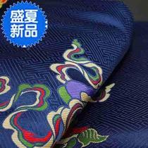 Tibetan door curtain Tibetan ethnic style h-decorated eight-work embroidery hand auspicious ten-phase freedom plus partition thick door curtain blue