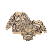 Parent-child wear spring and autumn sweatshirt 2020 new trendy Internet celebrity style foreign style mother-child wear boy baby pure cotton top