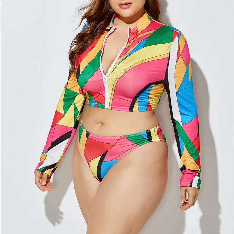 Пляжный костюм для полных девушек размера Womln Bikini Set Fatto Fatto Fatto База плавания.
