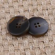 Coat buttons high-end womens buttons black retro buttons resin buttons womens windbreaker jackets mens suits four-eye buttons