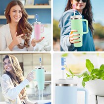 5Pcs Straw Cover Cap for Stanley Cup Silicone Straw Topper