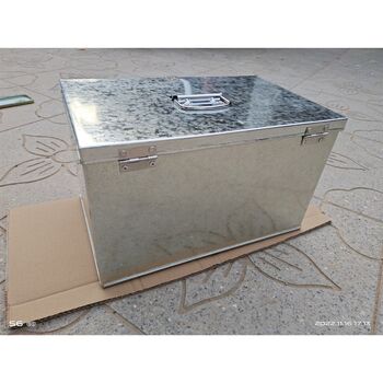 Thickened galvanized iron box hardware tool box storage box storage box trunk with lock